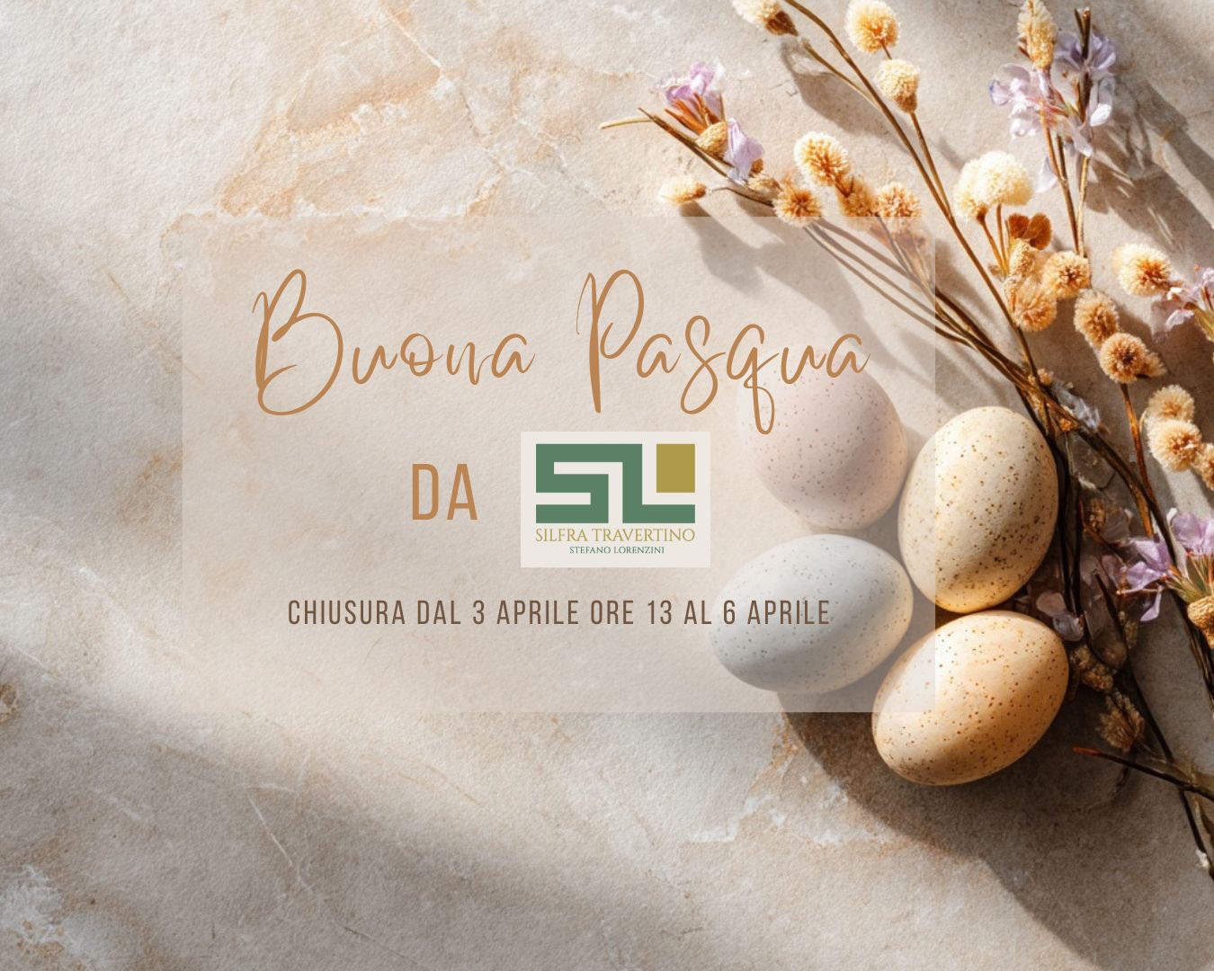 Buona Pasqua da Silfra Travertino!